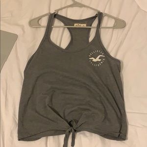 Grey hollister tank top